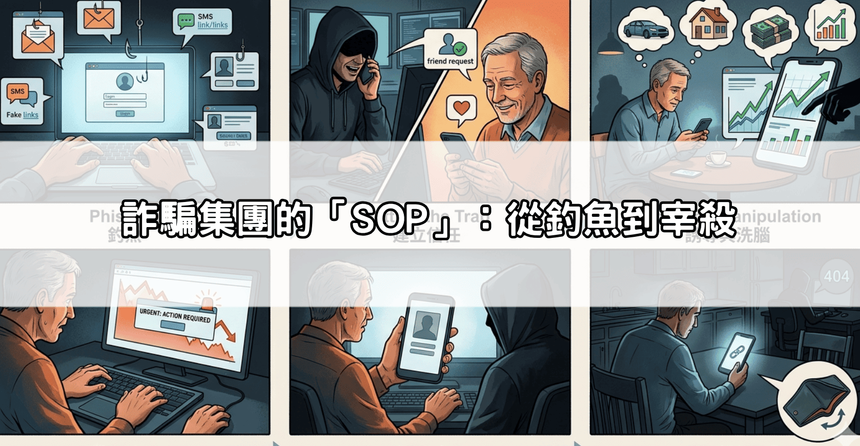 詐騙集團的「SOP」：從釣魚到宰殺